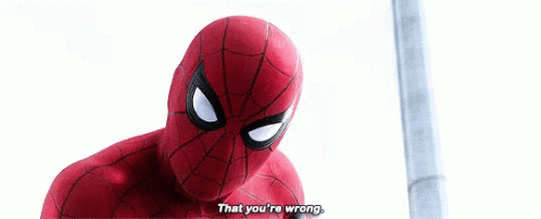 Spider Man That Youre Wrong GIF - Spider Man That Youre Wrong Youre Wrong GIFs