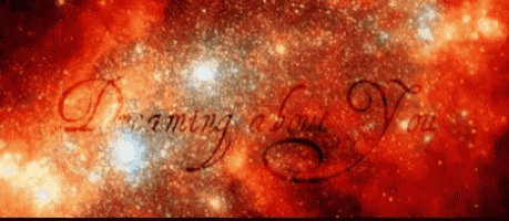 a picture of a galaxy with the words dreaming about you