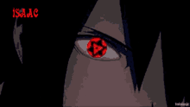 a pixel art of a person with the name isaac on it