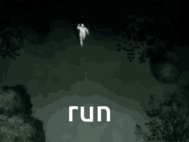 a picture of a person running with the word run below it