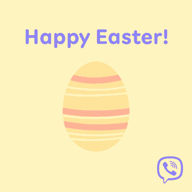 a pink and purple easter egg with the words happy easter written above it