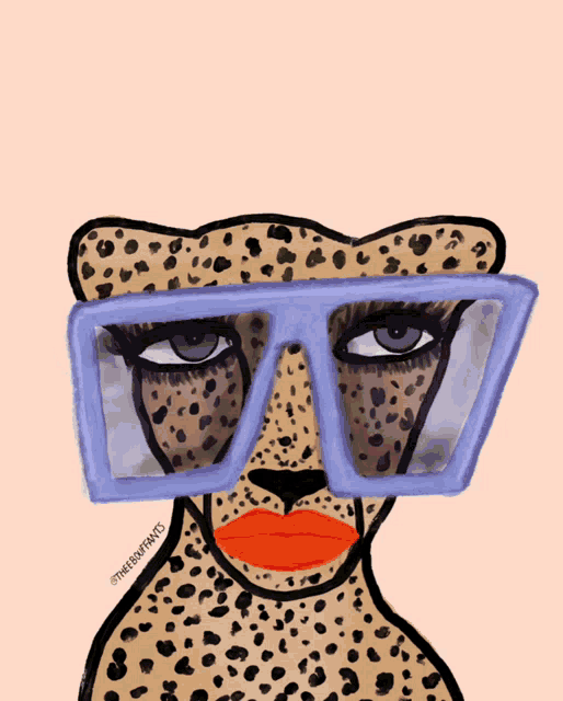 Theebouffants Cheetah GIF - Theebouffants Cheetah Glasses GIFs