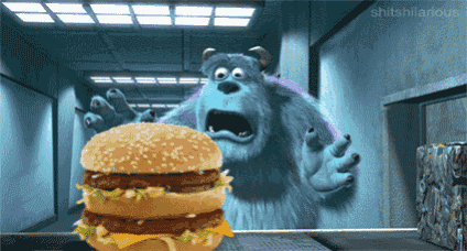 a cartoon illustration of sulley from monsters inc