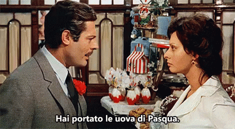 Pasqua GIF - Sophia Loren Marcello Mastroianni GIFs