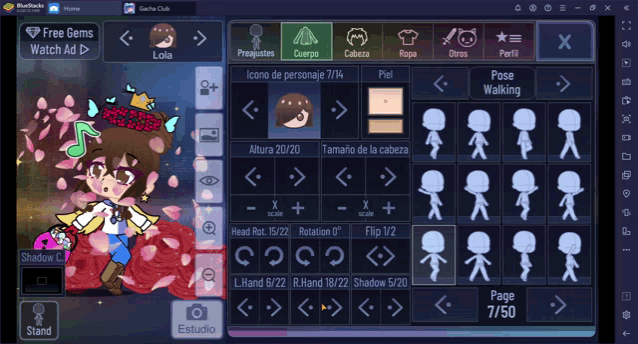 a screenshot of a video game called gacha club shows a boy with a crown on his head