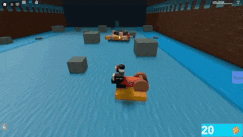 a screenshot of a video game with the number 20 on the bottom