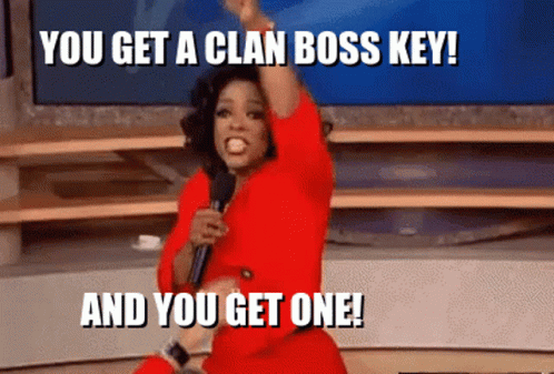 You Get A Clan Boss Key Oprah Winfrey GIF - You Get A Clan Boss Key Oprah Winfrey Happy GIFs