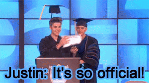 Justin Beiber Honorary Graduation GIF - Ellen Ellen De Generes Justin Bieber GIFs