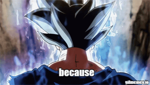 Goku Ultra Instinct Reasons GIF - Goku Ultra Instinct Reasons Because Reasons GIFs
