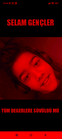 a young boy wearing headphones with the name selam gencler on the top