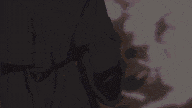 a drawing of a hand with a red light coming from it