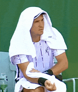 Dusan Lajovic Tennis GIF - Dusan Lajovic Tennis Towels GIFs
