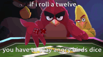 Dice Angry Birds GIF - Dice Angry Birds If I Roll GIFs