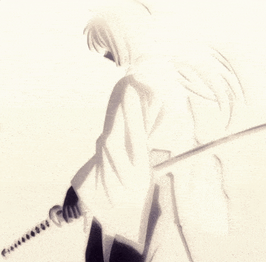 a black and white drawing of a person holding a sword with a victoria logo in the corner