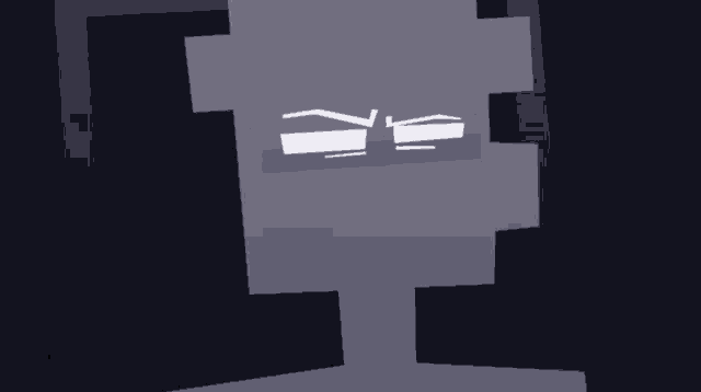 a drawing of a person in a dark room with a fn sign behind them