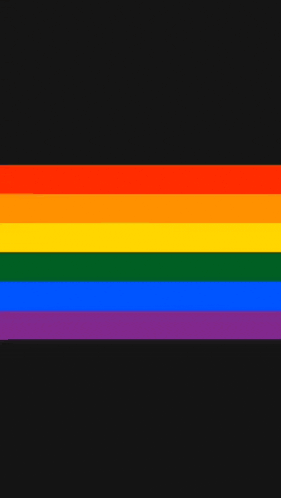 a picture of a rainbow flag on a phone screen