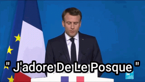 Macron Le Posque Macron Posque GIF - Macron Le Posque Macron Posque De Le Posque GIFs