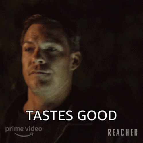 Tastes Good Jack Reacher GIF - Tastes Good Jack Reacher Alan Ritchson GIFs