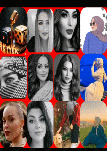 a collage of women 's faces with the word hepyek on the bottom right