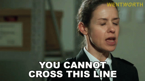 You Cannot Cross This Line Franky Doyle GIF - You Cannot Cross This Line Franky Doyle Wentworth GIFs