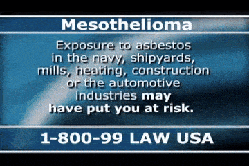 an advertisement for mesothelioma in the usa