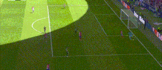 a group of soccer players are playing a game on a field .