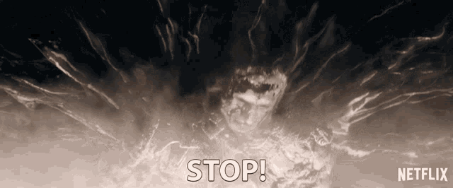a netflix advertisement shows a person in a dark room