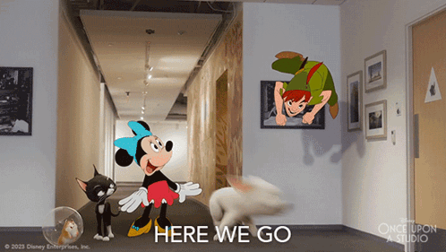 Here We Go Peter Pan GIF - Here We Go Peter Pan Minnie Mouse GIFs
