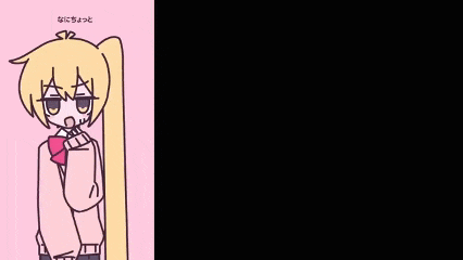 a cartoon of two girls with yellow hair and a pink bow tie .