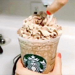 Whipped Cream Frappuccino GIF - Whipped Cream Frappuccino Starbucks GIFs