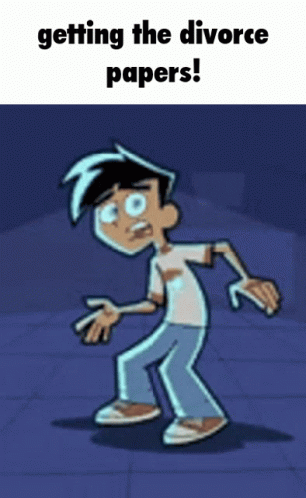 Divorce Papers Getting The Divorce Papers GIF - Divorce Papers Getting The Divorce Papers Danny Phantom GIFs