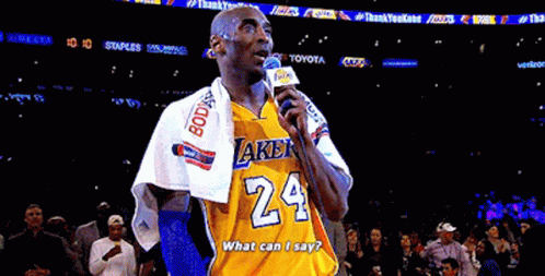 Los Angeles Lakers Kobe Bryant GIF - Los Angeles Lakers Kobe Bryant What Can I Say GIFs