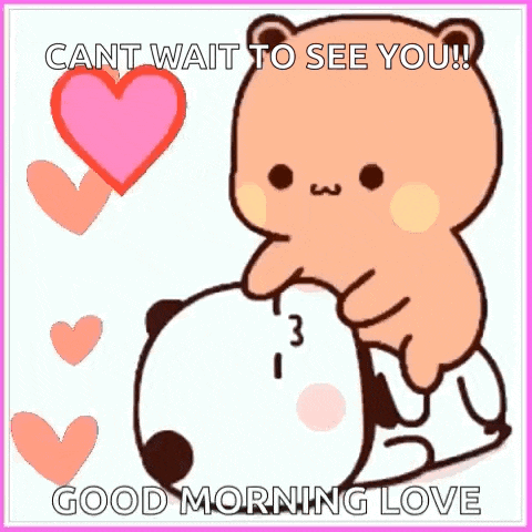 a teddy bear is hugging another teddy bear with the words `` can t wait to see you ! ''