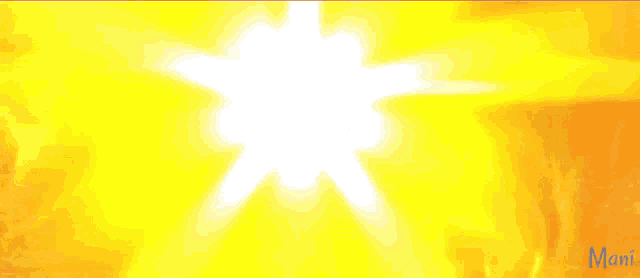a yellow background with the name mani on the bottom