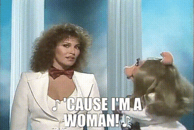 The Muppet Show Raquel Welch GIF - The Muppet Show Raquel Welch Cause Im A Woman GIFs