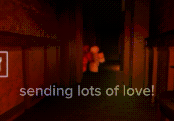 a glowing heart with a smile on its face is sending lots of love !