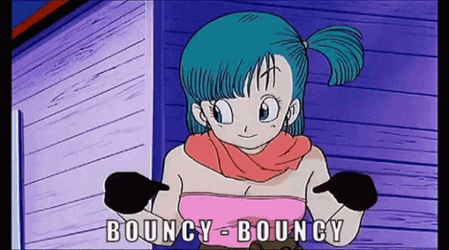 Bulma Dragon Ball Z GIF - Bulma Dragon Ball Z Bouncy GIFs