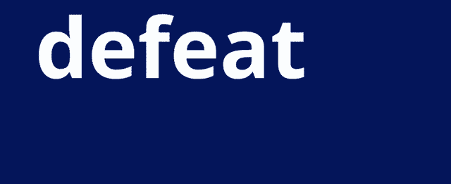 a blue background with the words defeat diabetes written in white