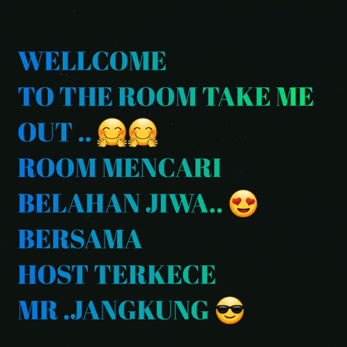 a poster that says welcome to the room take me out room mencari belahan jiwa bersama host terkece mr.jangkung