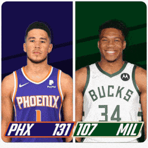 Phoenix Suns (131) Vs. Milwaukee Bucks (107) Post Game GIF - Nba Basketball Nba 2021 GIFs