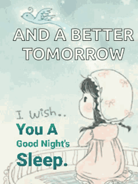 a poster that says " and a better tomorrow "