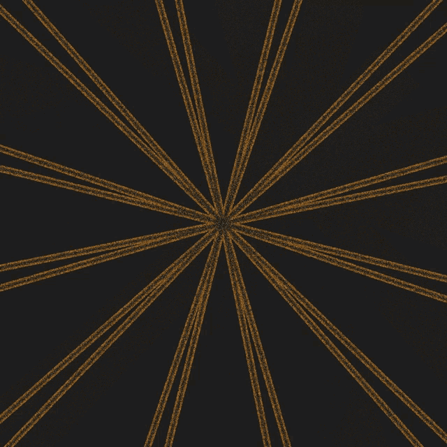 a black and gold geometric pattern with a circle in the middle