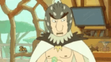 a cartoon character with a white cape and a helmet