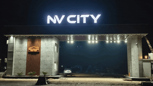 a sign that says nv city on it