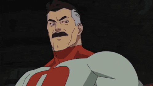 a cartoon of a man with a lightning bolt coming to his head .