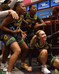 a group of female basketball players from baylor
