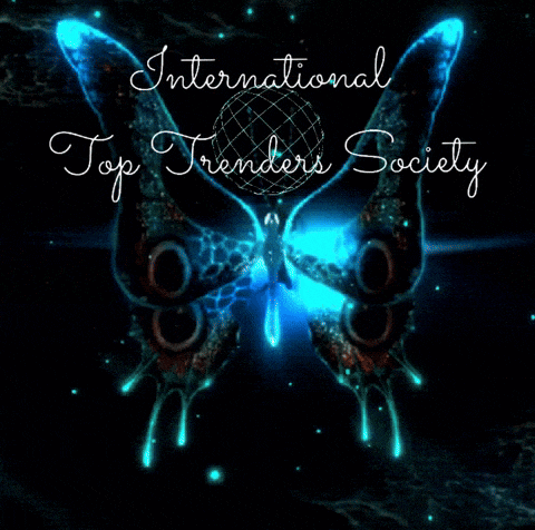 a picture of a butterfly with the words international top trenders society