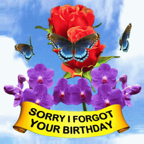 Forgot Your Birthday Forgotten Birthday GIF - Forgot Your Birthday Forgotten Birthday Late Birthday GIFs