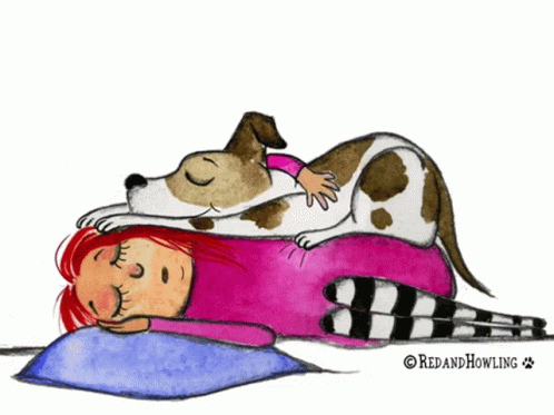 Red And Howling Sleeping GIF - Red And Howling Sleeping Girl GIFs