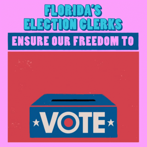 Florida Election Clerks Ensure Our Freedom To Vote Thank You Election Clerks GIF - Florida Election Clerks Ensure Our Freedom To Vote Thank You Election Clerks Thank You GIFs